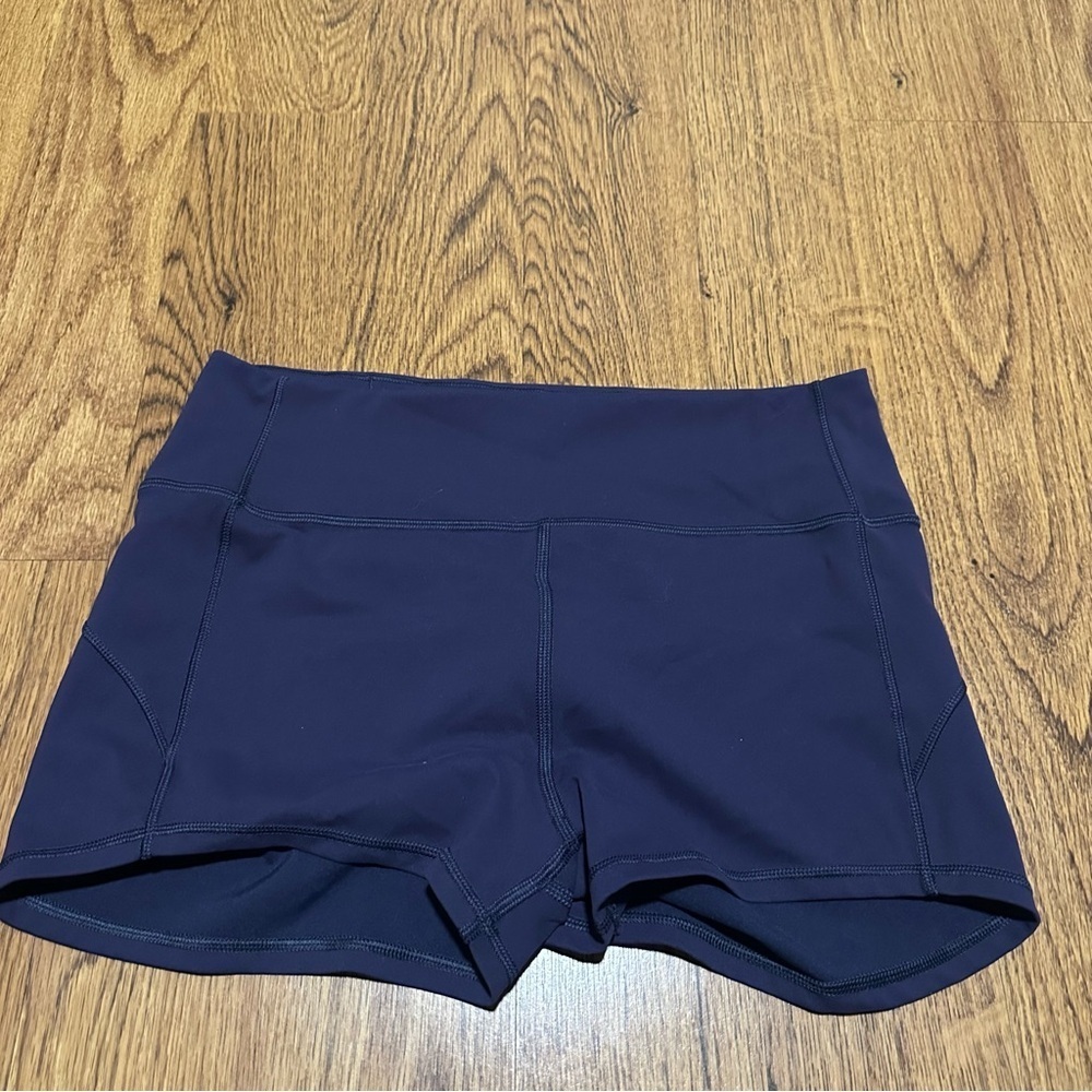 Lululemon purple running Shorts size 10 activewear sports hidden pocket